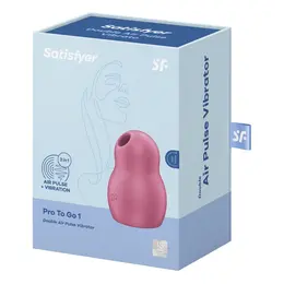 Satisfyer Pro To Go 1 Dvostruki Vazdušno-Pulsni Kompaktni Silikonski Model, Vodootporni