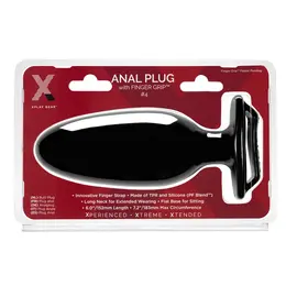 Perfect Fit Finger Grip Plug #4L - Veliki intimni čep sa drškom za prste