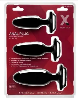 Perfect Fit XPlay Finger Grip Plug Starter Kit 3 veličine PFBlend materijal