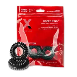 Perfect Fit Blend Premium Stretch Slim Rebrasti Set Prstenova - Silikon, 4 veličine