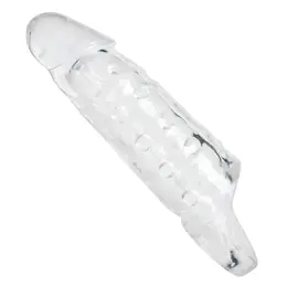XR Brands Sheer Clear Ekstenzija sa Trakom za Zadržavanje, Transparentna, Velika
