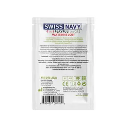 Swiss Navy 4-in-1 Watermelon Flavored Lubricant 5ml Travel Sachet