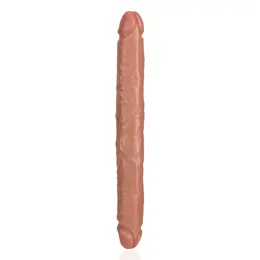RealRock Slim Dvostrani Intimni Model 30.5 cm - Prirodno Smeđa