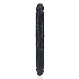 RealRock Slim Dvostrani Model 30.5 cm Crni - Fleksibilna Intimna Igračka