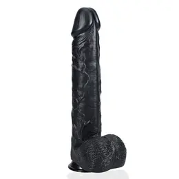 RealRock XL Intimate Model with Suction Base 38 cm Black