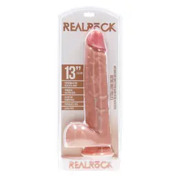 RealRock 33 cm Ekstra Veliki Anatomski Model sa Usisnom Bazom - Boja Kože