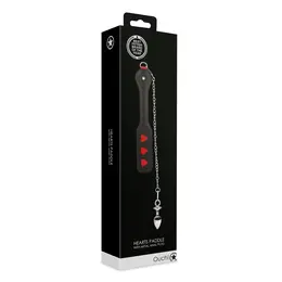 Ouch! Hearts Paddle & Metal Plug Set Black - Dizajn sa lancima