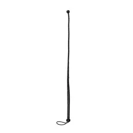 EasyToys PU Leather Whip Black 122cm sa detaljem čvora na ručki