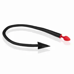 Sinner Gear Silicone intimni čep sa đavoljim repom Crna 38 cm