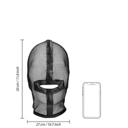 Ouch! Ribarska maska Crna - Podesivi PU Leather & Mesh dizajn