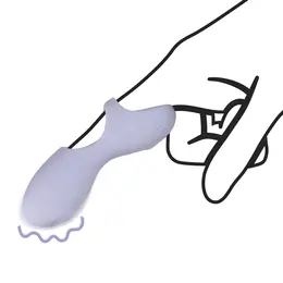 Loveline Silikonski Prstni Intimni Masažer Lavender Ergonomski Dizajn