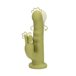 Loveline Ultra Meki Silikonski Rotirajući Rabbit Model Spring Sage Green