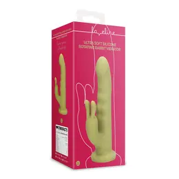 Loveline Ultra Meki Silikonski Rotirajući Rabbit Model Spring Sage Green