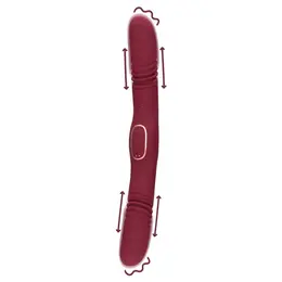 Loveline Dual-Action Thrusting Device Merlot Grape Silicone 24cm