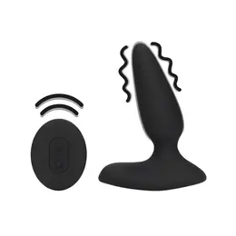 Loveline Smooth Vibrirajući Analni Čep sa Daljinskim Upravljanjem Licorice Black