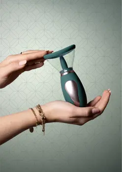 Satisfyer Enhance punjiva intimna vakuum pumpa, šumska zelena