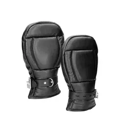 OUCH! Neoprene Canine-Themed Gloves - Adjustable, Black, Universal Size