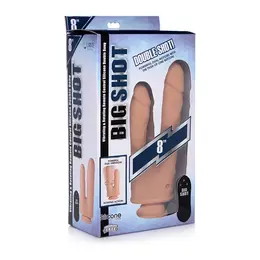 Double Shot Tečni Silikonski Dvostrani Model 20.5 cm Vibrirajući Sistem