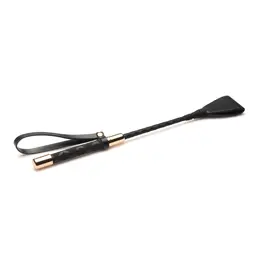 XR Brands Master Series Jahački Bič 30 cm Veganska Koža Crna