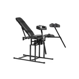 Master Series Obedience Restraint Chair Adjustable Iron Frame 330 lbs