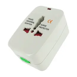 XR Brands Travel Univerzalni Adapter 4-u-1 Worldwide Plug Beli ABS