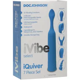 Doc Johnson iVibe Select iQuiver 7-Piece Multi-Functional Set Periwinkle