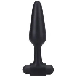 Doc Johnson silikonski crni analni čep 12 cm sa metkom od 10 funkcija