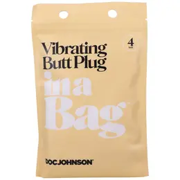 Doc Johnson vibrirajući analni čep 10 funkcija 4 inča silikonski crni