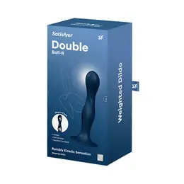 Satisfyer Double Ball-R otežani intimni trener tamnoplavi 18 cm