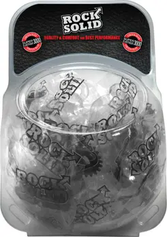 Blush Performance C-Ring Set 2-Pack - 50 Pieces, Black & Clear, TPE