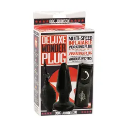 Doc Johnson Deluxe Wonder naduvavajući silikonski plug sa vibracijom