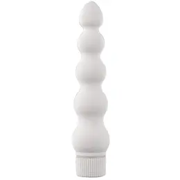 Doc Johnson White Nights Ribbed Vibe 18 cm Multi-Brzina Bela
