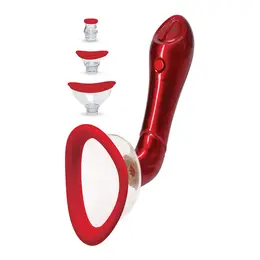 CalExotics Automatic Vibrating Body Pump 4-Head System USB Rechargeable