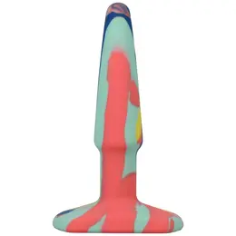 A-Play Groovy Silikonski Udobni Čep 10 cm Višebojni by Doc Johnson