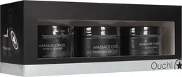 Rocks-Off Set Masažnih Sveća 3x60g, Feromon, Vanila, Ruža Aroma