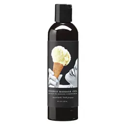 Earthly Body Massage Oil Vanilla 237ml - Edible, Nourishing Formula