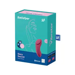 Satisfyer Sexy Secret Bežični Gaćić Aparat, Kontrola preko Aplikacije, Silikon, Crna