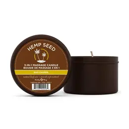 Earthly Body Nag Champa 3-u-1 Masažna Sveća 170g, Aromatični Sistem sa Uljem