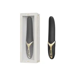 Eve Obsidian Black Dual-Motor Silicone Intimate Device with Heating
