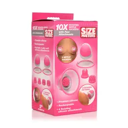 XR Brands Inmi Rotating Silicone Intimate Nipple Stimulator Set USB Black