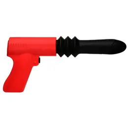 XR Brands Thrusting Pistola Silicone Vibrator Red Waterproof USB
