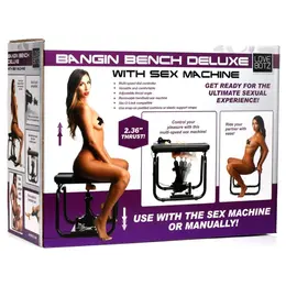 XR Brands Deluxe Bangin' Bench crni - podesivi set intimnih mašina