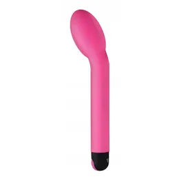 XR Brands Inmi zakrivljeni vibrator 10 režima silikon roze kompaktni model