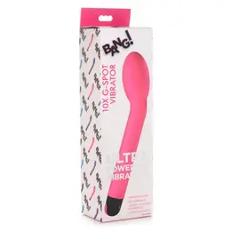 XR Brands Inmi zakrivljeni vibrator 10 režima silikon roze kompaktni model