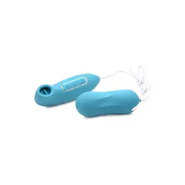 Entwined Dual Action jaje i stimulator za lizanje - silikon, USB punjiv