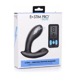 E-Stim Pro Silicone Intimate Massager with Vibration & Remote Control