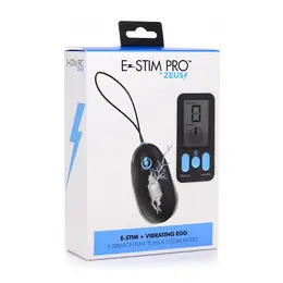 XR Brands Zeus Electrosex Silicone Vibrating E-Stim Egg Remote Control