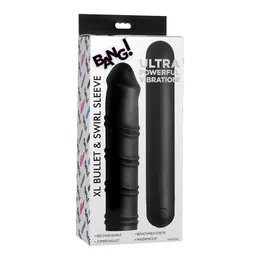 BANG XL Metak Višebrzinski Sistem sa Vrtložnim Silicone Rukavom, Crni