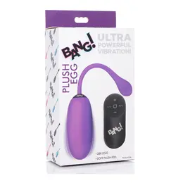 BANG! Plush Wireless Egg - 28-Mode Remote Intimate Silicone Device