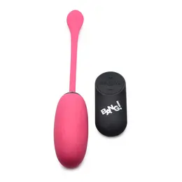 BANG Remote-Controlled Plush Intimate Egg 28-Speed Silicone, USB, Purple
